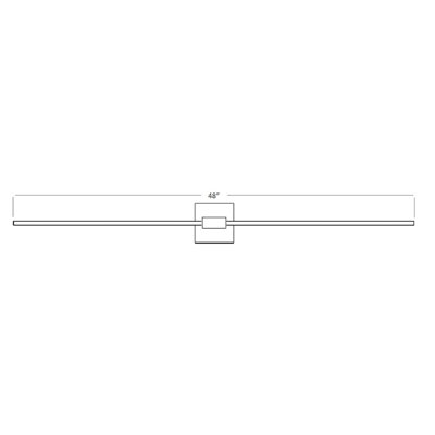 Z-Bar 1 - Light LED Armed Sconce