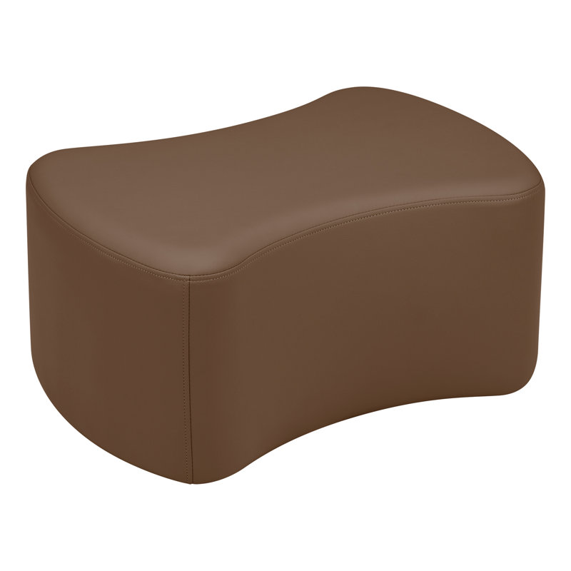Tabouret à nœuds papillon structuré en savoir plus, H 14 po x l 24,5 po x P 17 po, Chocolat, Oui
