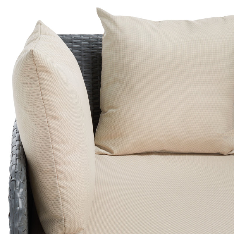 Chaise longue d'extérieur Andromeda, Titane, sable