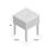 Solid + Manufactured Wood Accent Stool