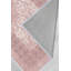 Tapis oriental en polyester tissé à la machine en rose-1903494532