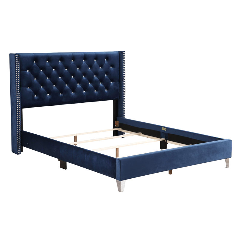 Lit double tapissier transitionnel