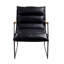 Chaise d'appoint, fauteuil avec structure en métal