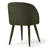 Modern Barrel Back Upholstered Dining Arm Chairs-1556350708