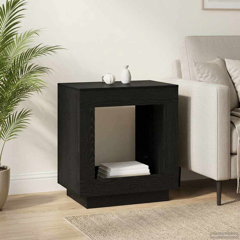 End Table, Black Oak