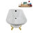 62" Streamline Clawfoot Tub,Tray,Drain, Clawfeet-101628980-102218230
