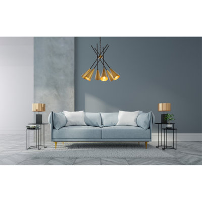 Lustre sphérique unique à 6 lumières Giambattista