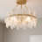 Abigail 4-Light Brushed Gold Semi-Flush Mount