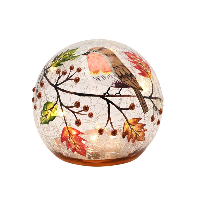  Autumn Robin LED Light Up Orb