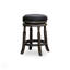 Tabouret de comptoir 24 po, siège en tissu gris anthracite-217169233