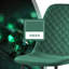 Modern Velvet Upholstered Dining Chair with Diamand Tufted-876796137