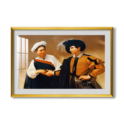 La Diseuse de bonne aventure (Version Capitoline), vers 1599 - Caravage - Estampe encadrée sur mesure