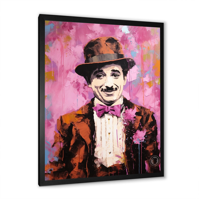 Décoration chocolat chocolat Chaplin II - Celebrity_105725, H 32 po x l 24 po x P 1 po, Cadre photo noir