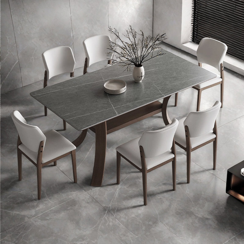 Table rectangulaire en bois massif de style Wabi-sabi, H 29,53 po x L 78,74 po x l 35,43 po