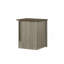 Table de bout l 16 po, table d'appoint, table de chevet avec porte d'armoire, chêne gris