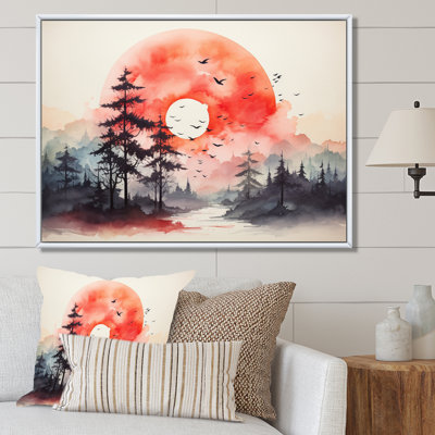 Tranquil Nature I - campagne grand art mural