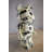 Maghull Medium Bearbrick Black and White Unique Patterned Resin Statue 9" x 8" x 17"H