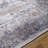 Owings Machine Washable Abstract Dark Blue/Medium Brown Area Rug-919975704