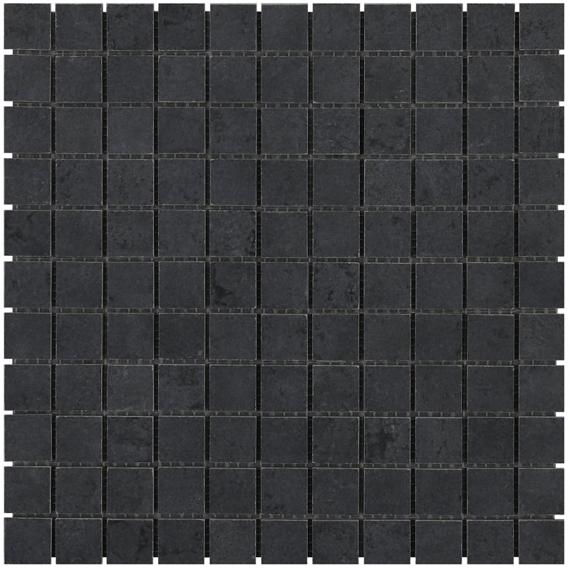 Ravina 11.81 in. x 11.81 in. Matte Porcelain Floor and Wall Grid Mosaic Tile (0.96 Sq. Ft. / Each), Black Gold
