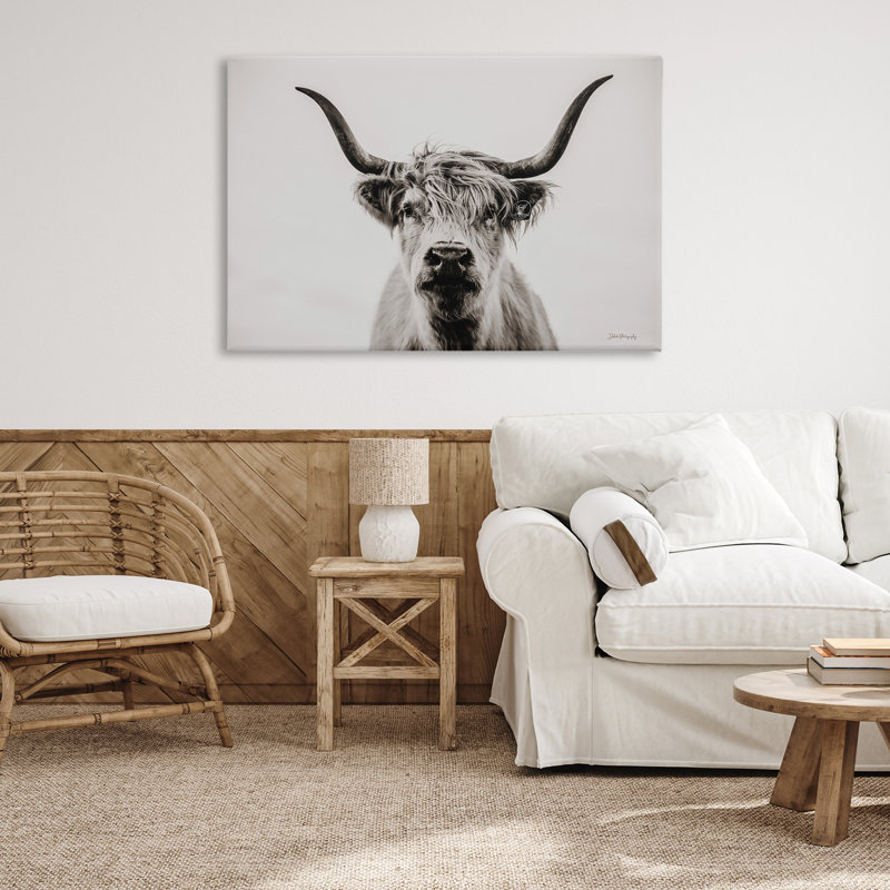 Calm bovins, toile par Dakota Diener, H 20 po x l 30 po x P 1,5 po