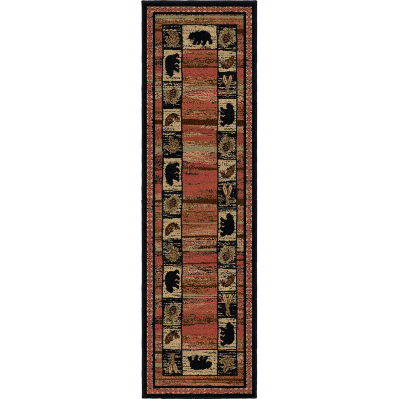 Tapis géométrique Haysi Haysi, Tapis de couloir : 2 pi 2 po x 7 pi 7 po