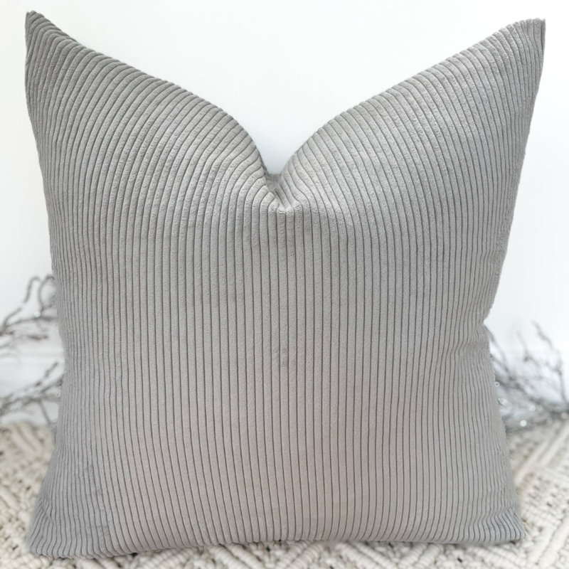 Abstract Grey Square Cushion Cover