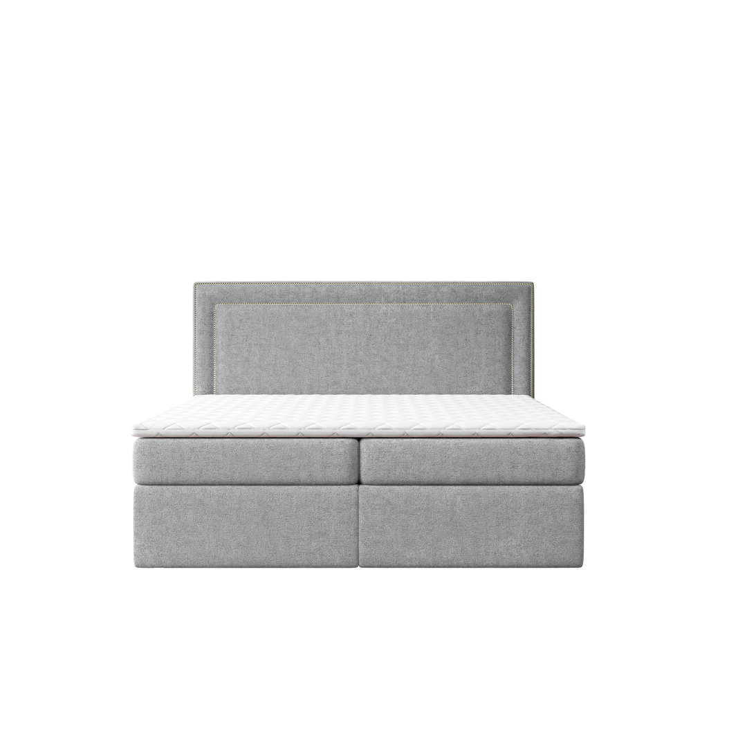 Boxspringbett Boretti mit Topper und Stauraum