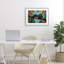 «Lazy Day Black Leopard», reproduction sous verre encadrée, design par Petal Prints Design-379580756-379580754