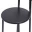 Ensemble de 3 tabourets de bar 27 "H 27" avec repose-pieds et chaises de cuisine modernes pour comptoir (noir et noir)-1112555053