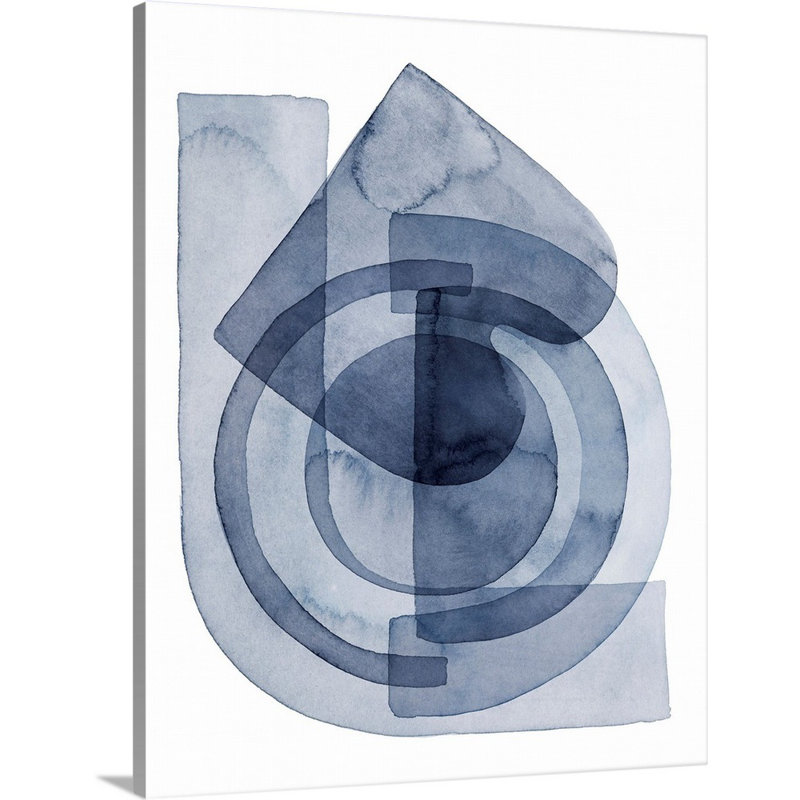 «Cool Gears I» par Grace Popp - reproduction d'art, Toile tendue, H 45 po x l 36 po x P 1,25 po
