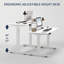 Bureau électrique à hauteur réglable 55 po x 24 po à double poutre pour bureau à hauteur fixe pour la maison et le bureau