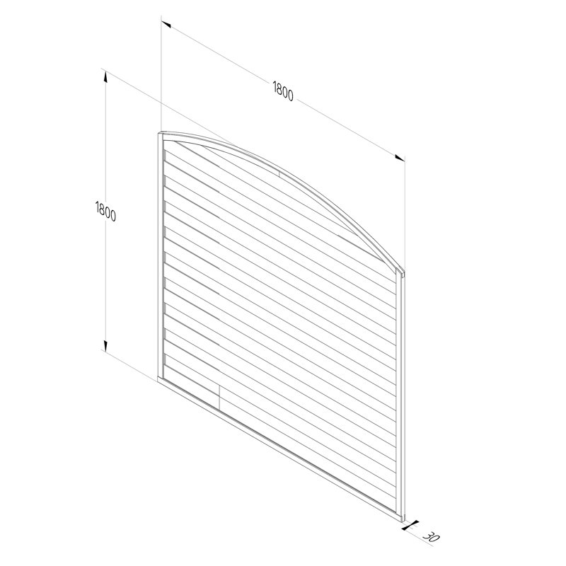 180cm H x 180cm W Natural Timber Fence Panels
