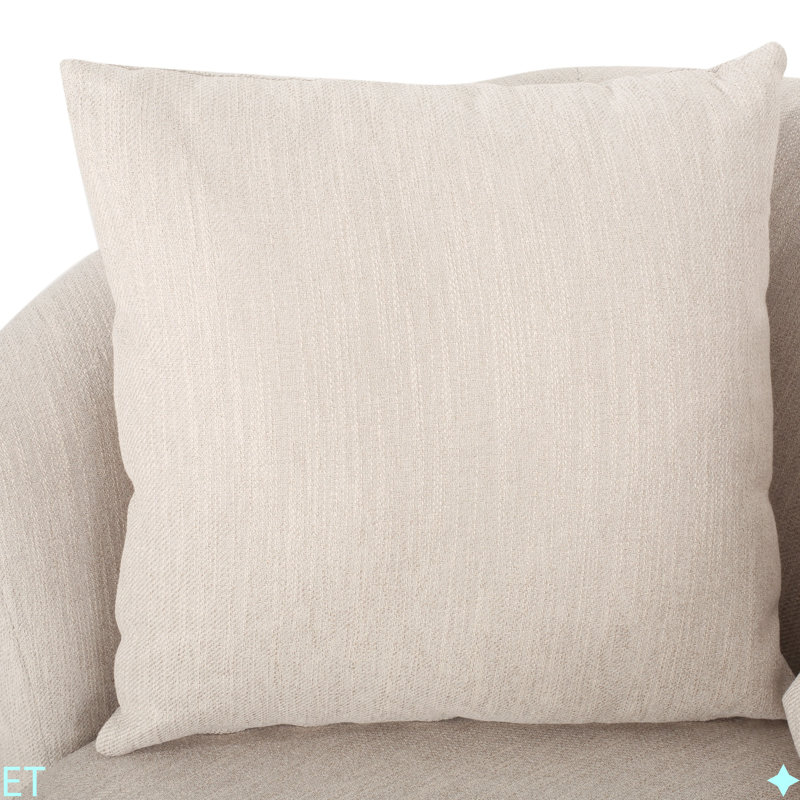 CHAISE CLUB PIVOTANTE, Beige brun