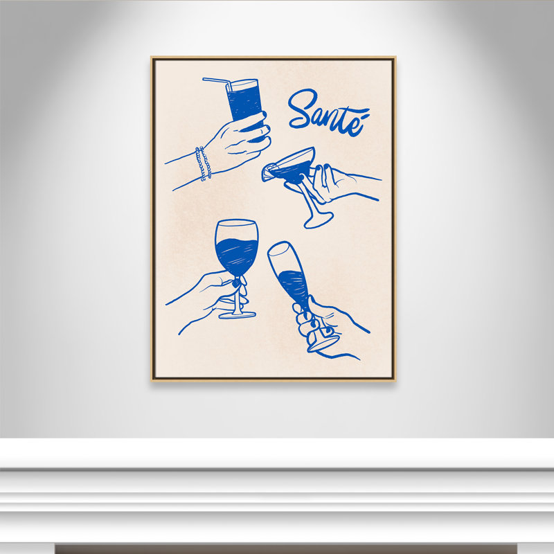 «Sante Print» par Kimberly Allen, L 31,5 po x H 41,5 po, Flotteur naturel