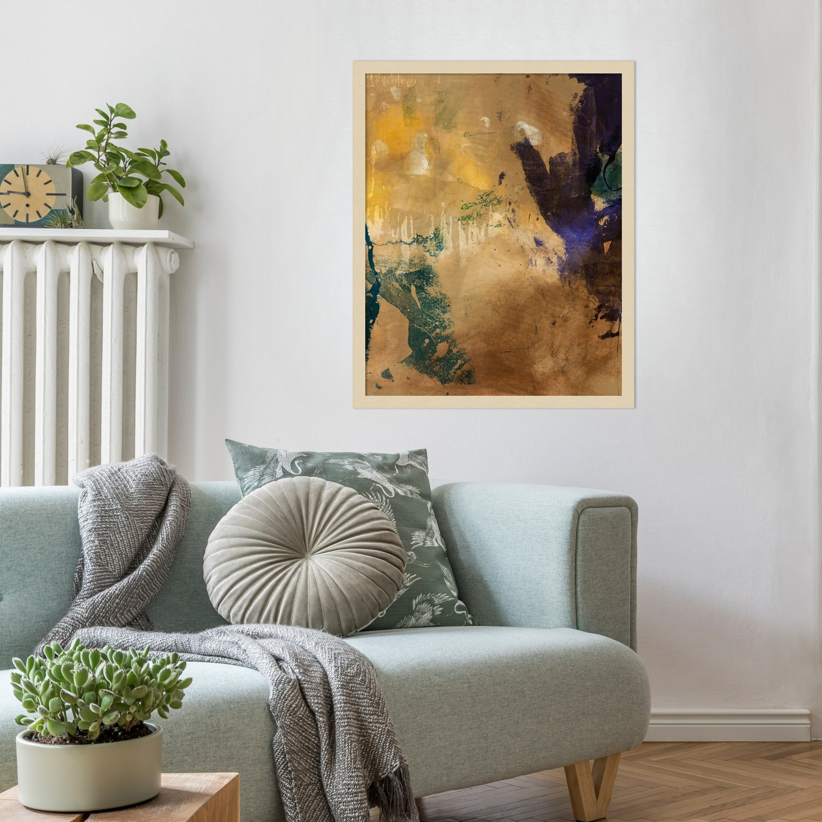 Amber Haze I by Flagler Wood Framed Wall Art Print, Brown, 25" H x 21" W