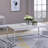 Stylish Rectangular Coffee Table With Oak And Sled Support Structure Finish Robust Base