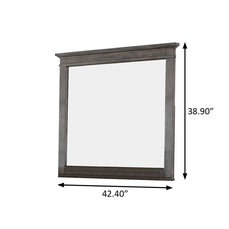 Miroir transitionnel l 42,4 po, gris chaud