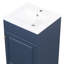 Meuble-lavabo de 20 po avec lavabo, meuble-lavabo avec tablette de porte et tablette réglable, bleu-954536420
