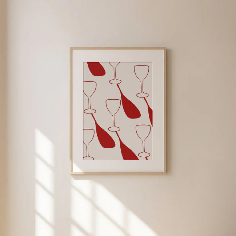 Liquid Therapy Redprint, 40cm H x 30cm W