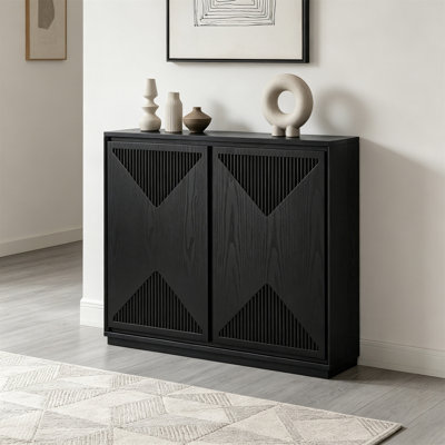 Armoire de rangement Mid-Century moderne en forme de V, armoire avec rangement, armoire latérale étroite pour le salon, l'entrée, le couloir, la cuisine, le café