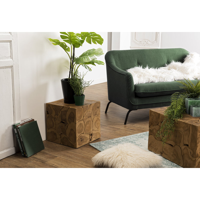 Austyn Solid Wood Block End Table