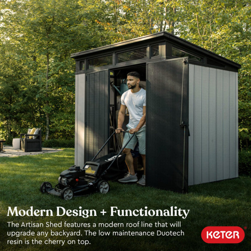 7 ft. W x 7 ft. D Resin Storage Shed