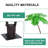 6Ft LED Rope Light Palm Tree Artificial Palm Tree Decoration Solar Powered