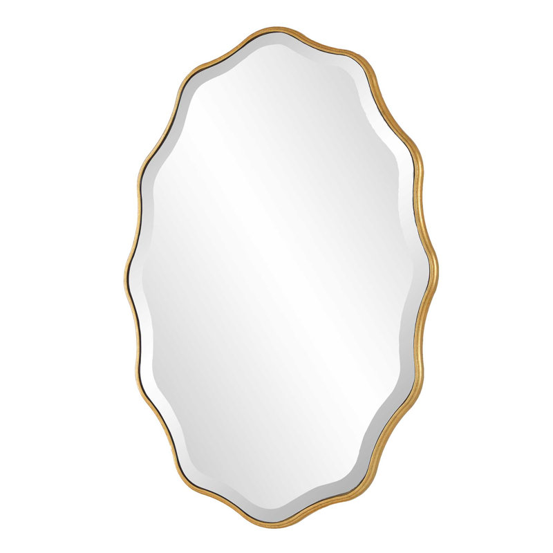 Miroir Katerina, 32" H X 22" W, Doré, Irrégulier