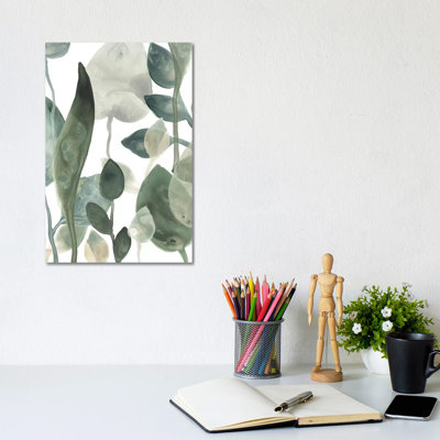 Water Leaves III by June Erica Vess - Wrapped Canvas Print