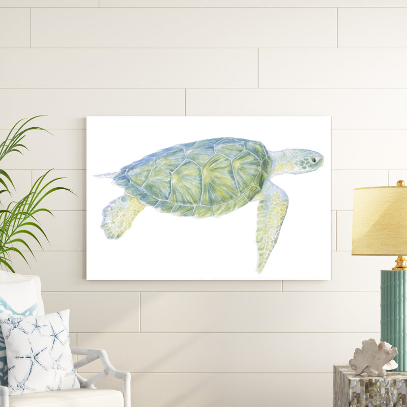 Tortue de mer tranquille I, H 32 po x l 48 po x P 1,25 po