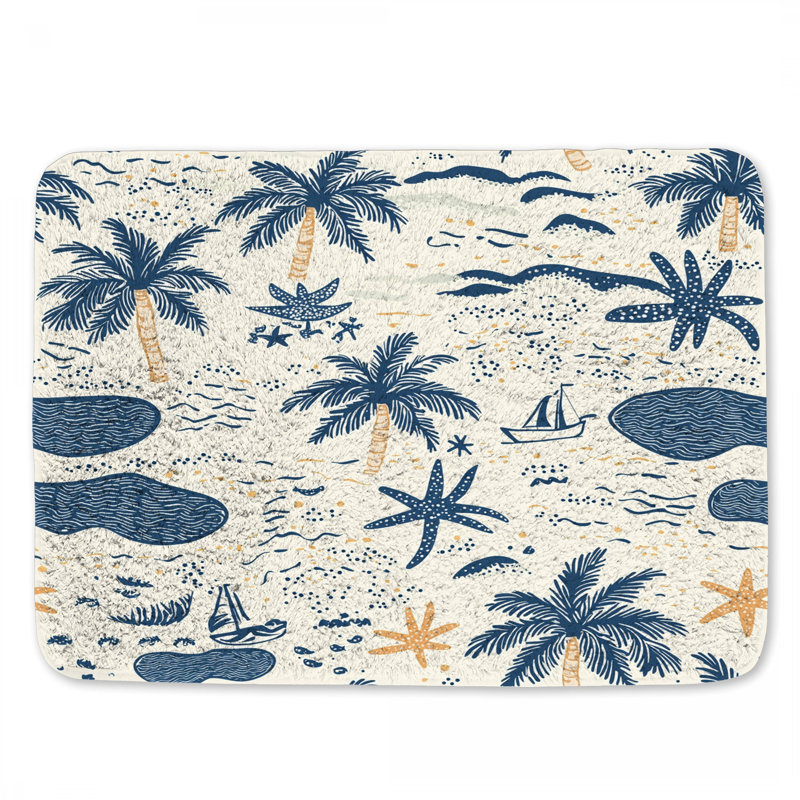 Tapis de bain Tropical Beach, L 24 po x l 17 po