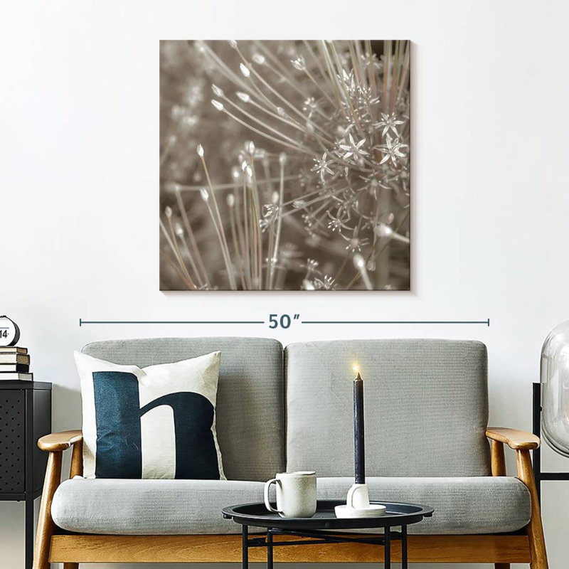Harnek argent alliums, H 30 po x l 30 po