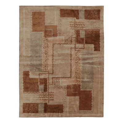Art Deco Handmade Wool Area Rug