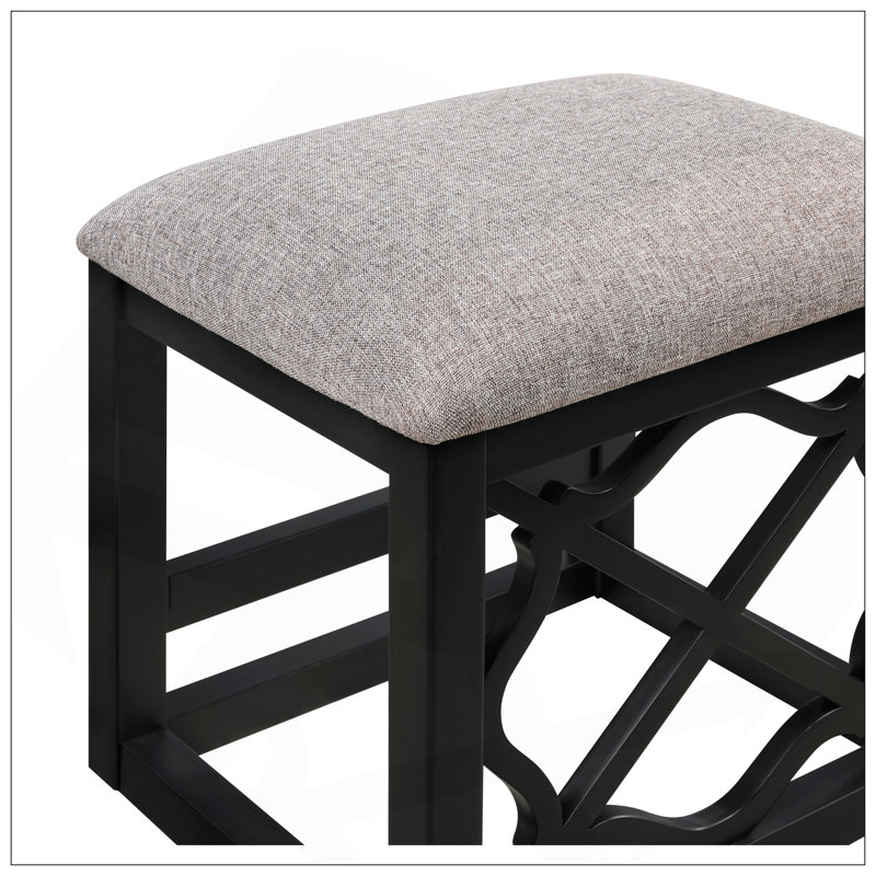 Ensemble de bureau et tabouret polyvalent 3 pièces pour le bureau à domicile, améliorant l'efficacité du travail, Noir
